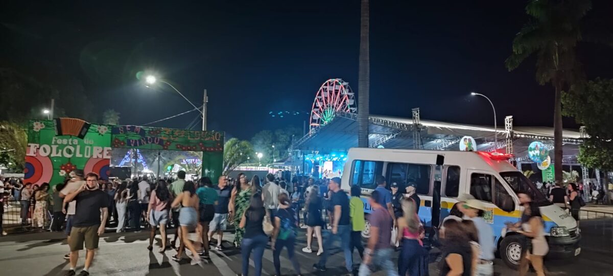 Polícia Militar reforça o policiamento ostensivo preventivo durante a 33° Festa do Folclore de Três Lagoas