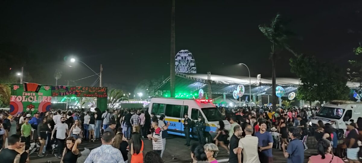 Polícia Militar reforça o policiamento ostensivo preventivo durante a 33° Festa do Folclore de Três Lagoas