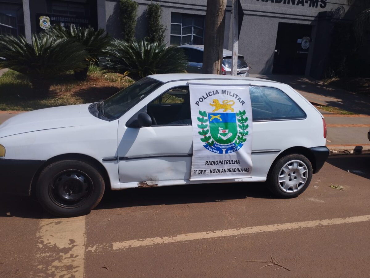 Polícia Militar recupera veículo furtado em Nova Andradina