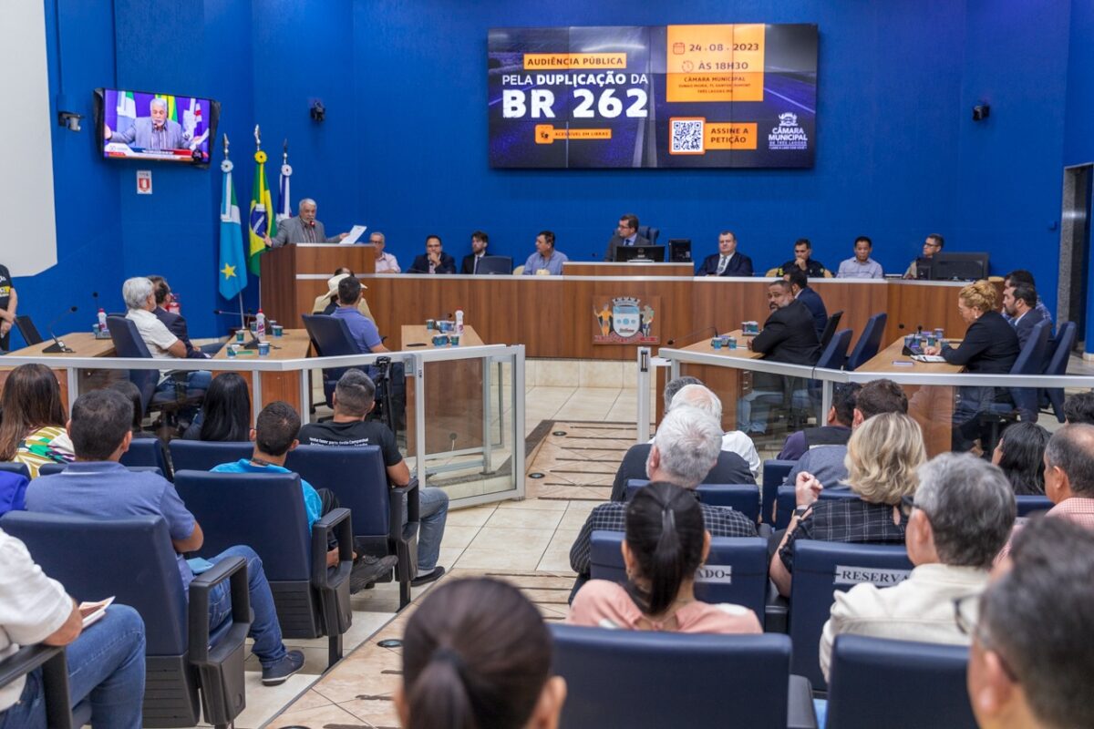 Políticos e representantes de diversos segmentos se mobilizam e discutem a duplicação da BR-262 Políticos e representantes de diversos segmentos se mobilizam e discutem a duplicação da BR-262