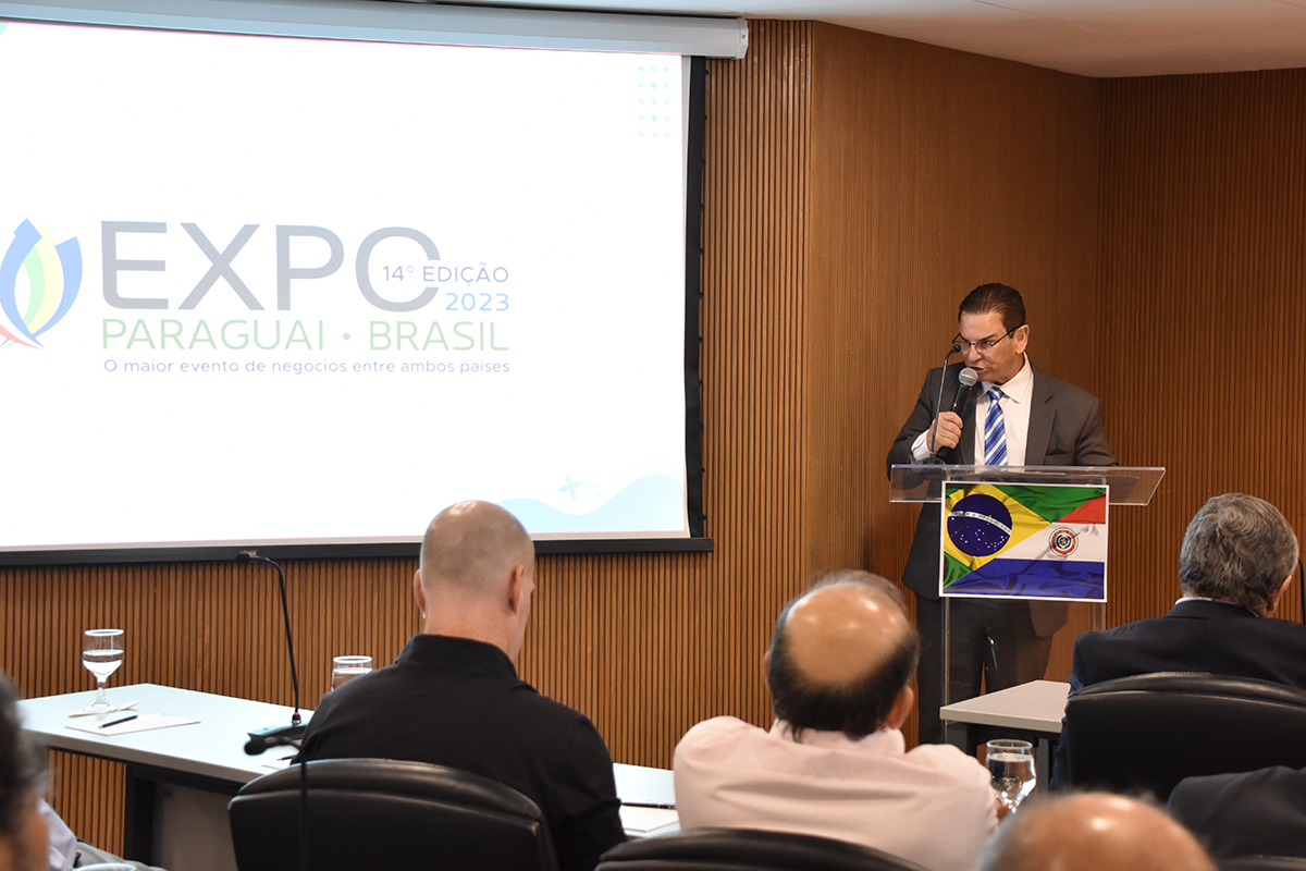 Na Fiems, ministro do Paraguai apresenta oportunidades de negócios para empresários de MS Na Fiems, ministro do Paraguai apresenta oportunidades de negócios para empresários de MS