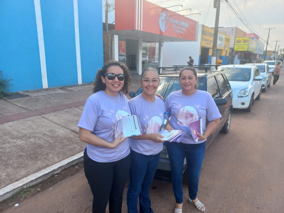 Assistência Social encerra Agosto Lilás com blitz nas ruas de Ribas