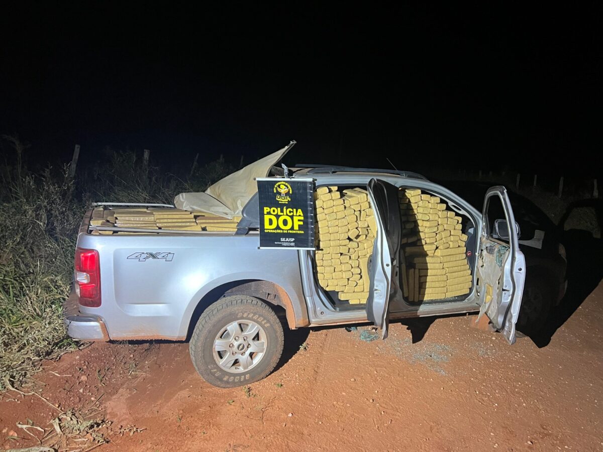 Carga milionária de maconha que seguia em veículo roubado é apreendida pelo DOF em Jardim