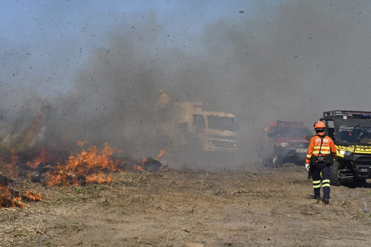 Com monitoramento integral, Bombeiros de MS atuam no combate a três incêndios florestais no Pantanal