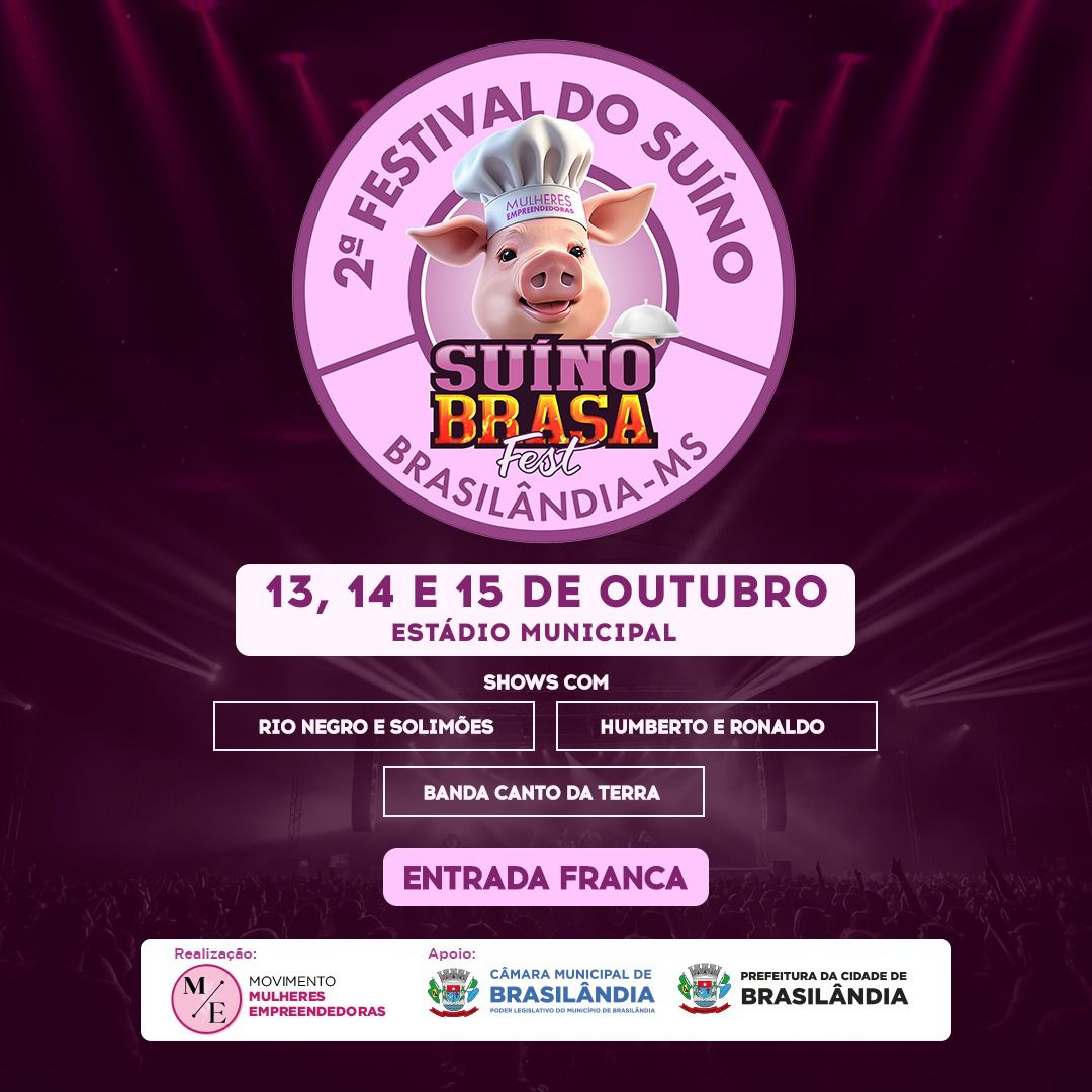 Rio Negro e Solimões e Humberto e Ronaldo estarão no 2º Suíno Brasa Fest em Brasilândia