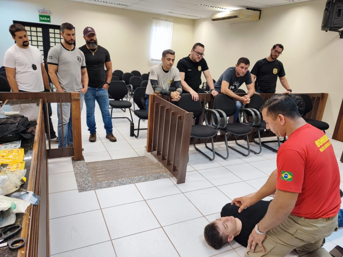 Polícia Civil participa de curso de APH de Combate para policiais civis ministrado pelo 24º Grupamento Bombeiro Militar em Água Clara