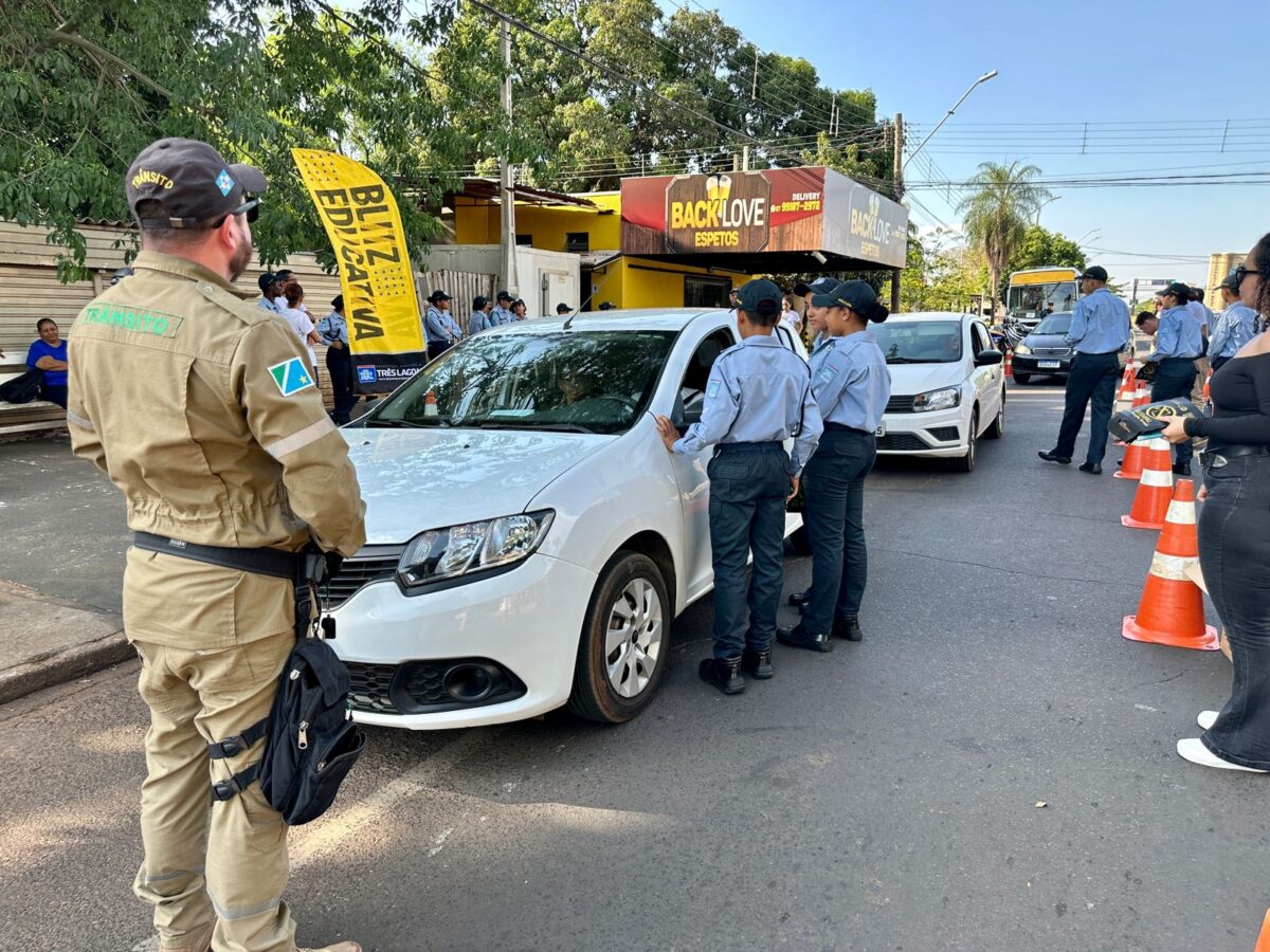 Blitz educativa é realizada na Semana Nacional de Trânsito em Três Lagoas