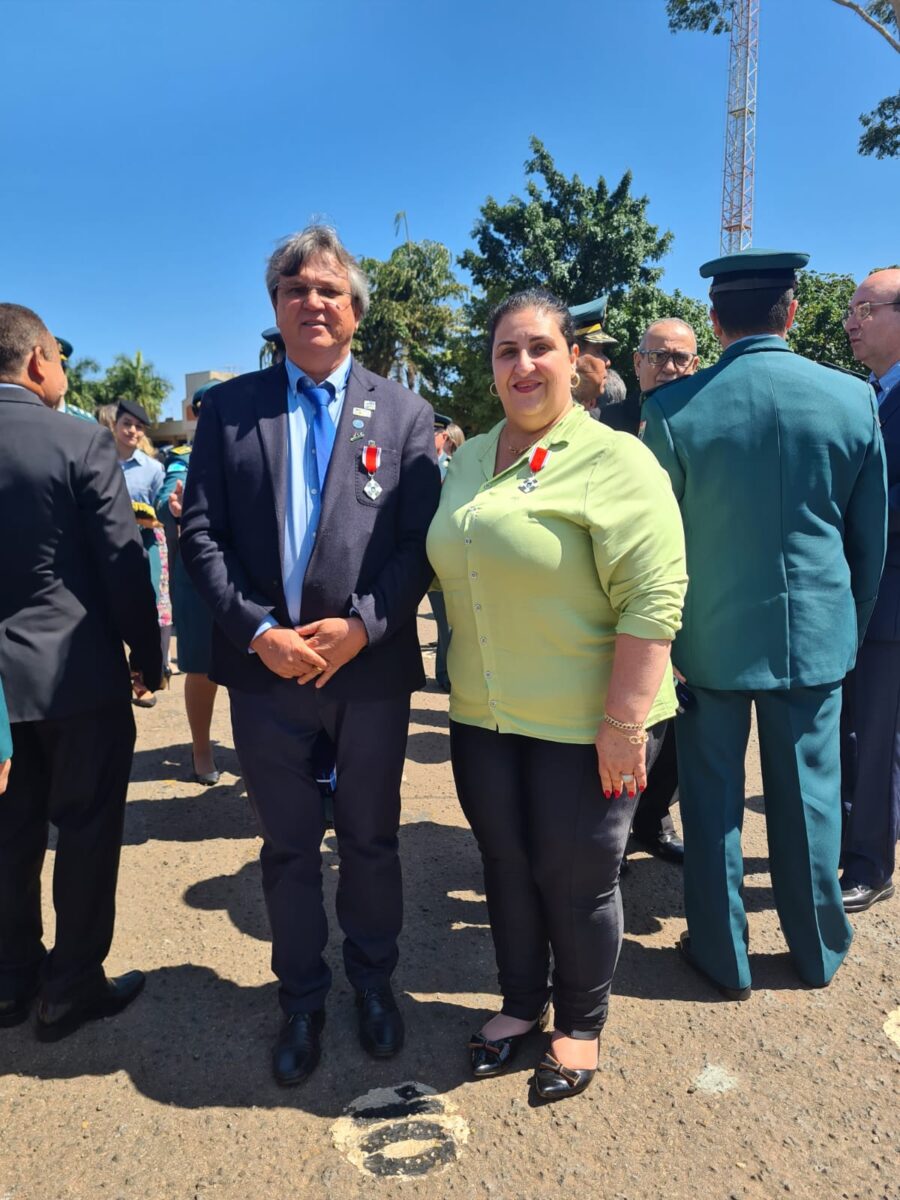 Prefeito de Brasilândia recebe Medalha Insígnia do Mérito Policial Militar