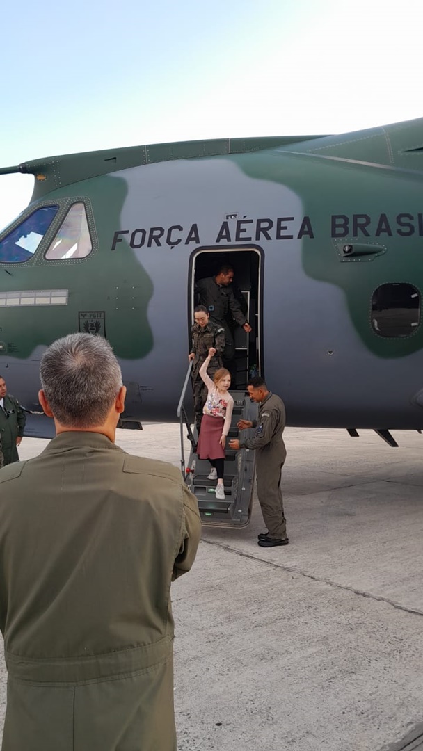 Avião da Presidência para resgatar brasileiros em Gaza chega a Roma Avião da Presidência para resgatar brasileiros em Gaza chega a Roma