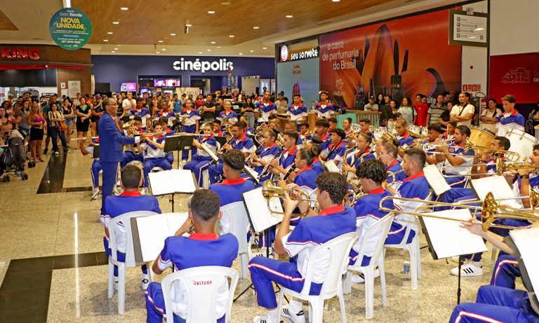 56 ANOS – Banda Cristo Redentor encerra comemorações com exposição e apresentação no Shopping Três Lagoas
