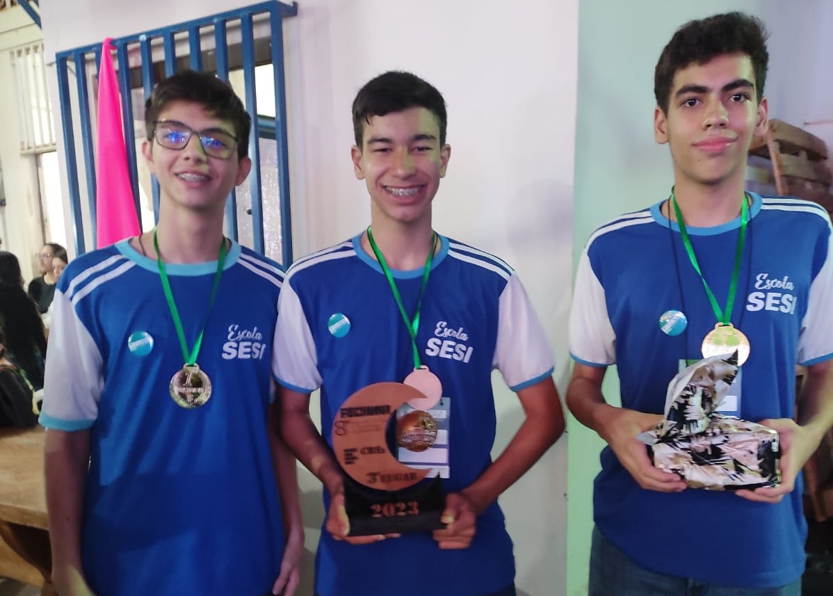 Estudantes da Escola Sesi são premiados na semana de ciência e tecnologia do IFMS