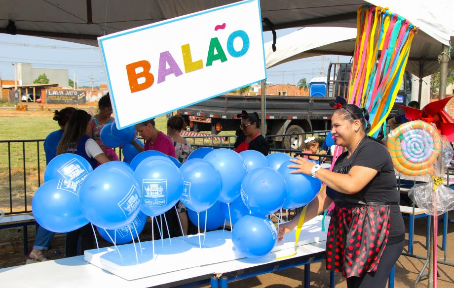 Final de semana foi de muita diversão com a Festa das Crianças promovida pela Prefeitura