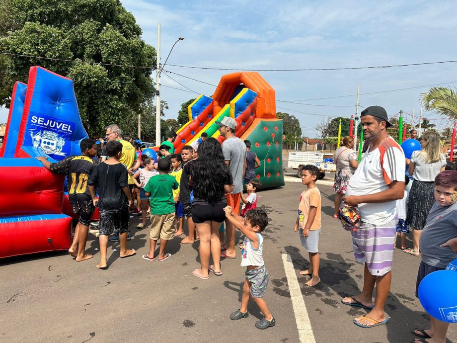 Final de semana foi de muita diversão com a Festa das Crianças promovida pela Prefeitura