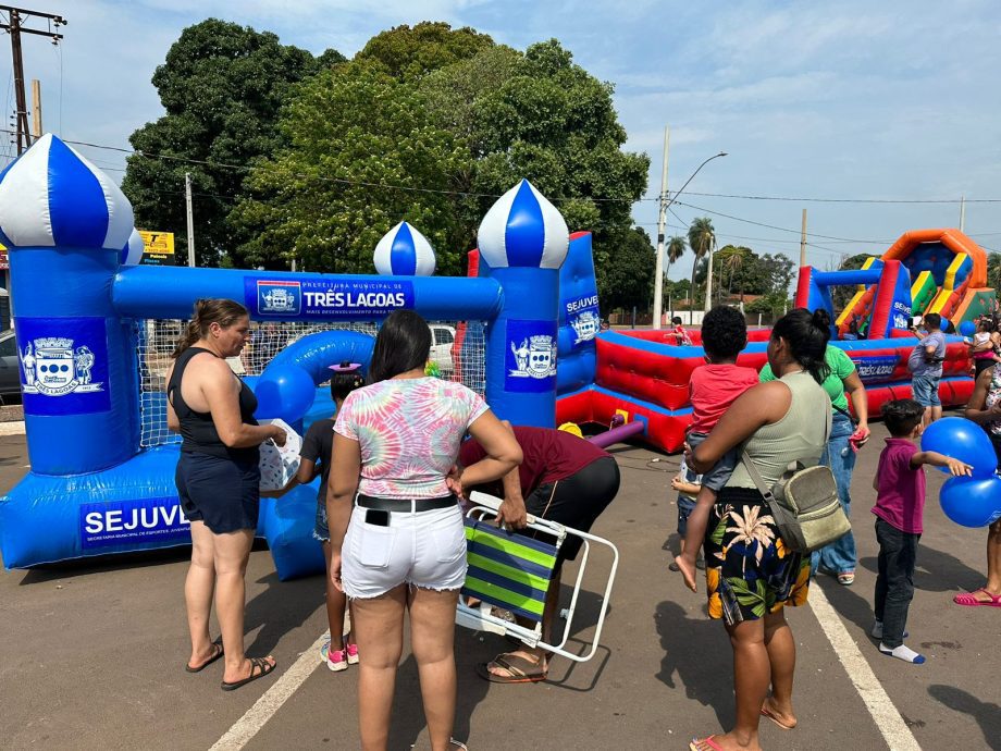 Final de semana foi de muita diversão com a Festa das Crianças promovida pela Prefeitura