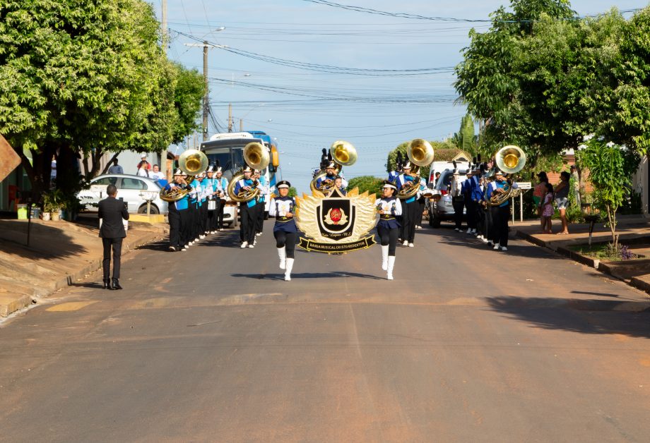 Jardim Brasília recebe primeira ação do projeto “Despertar com Música” da Banda Cristo Redentor