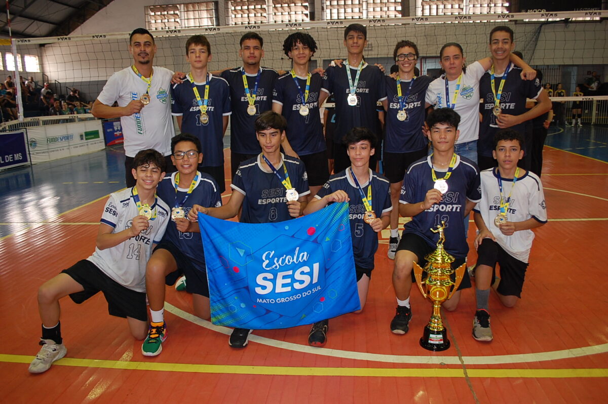 Associação Atlética Calvoso e Escola Sesi são campeãs do Estadual Sub-15 de Voleibol