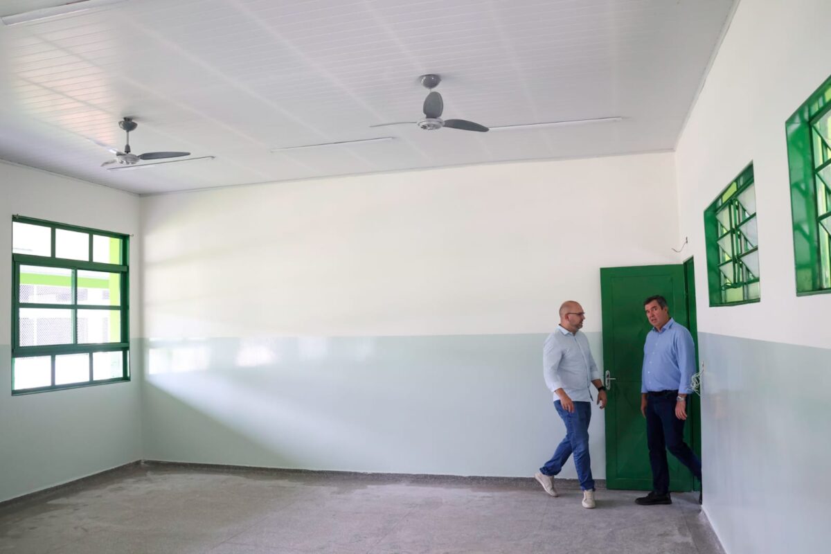 Investimentos de R$ 27 milhões: governador confere andamento de obras e reformas de escolas em MS Investimentos de R$ 27 milhões: governador confere andamento de obras e reformas de escolas em MS