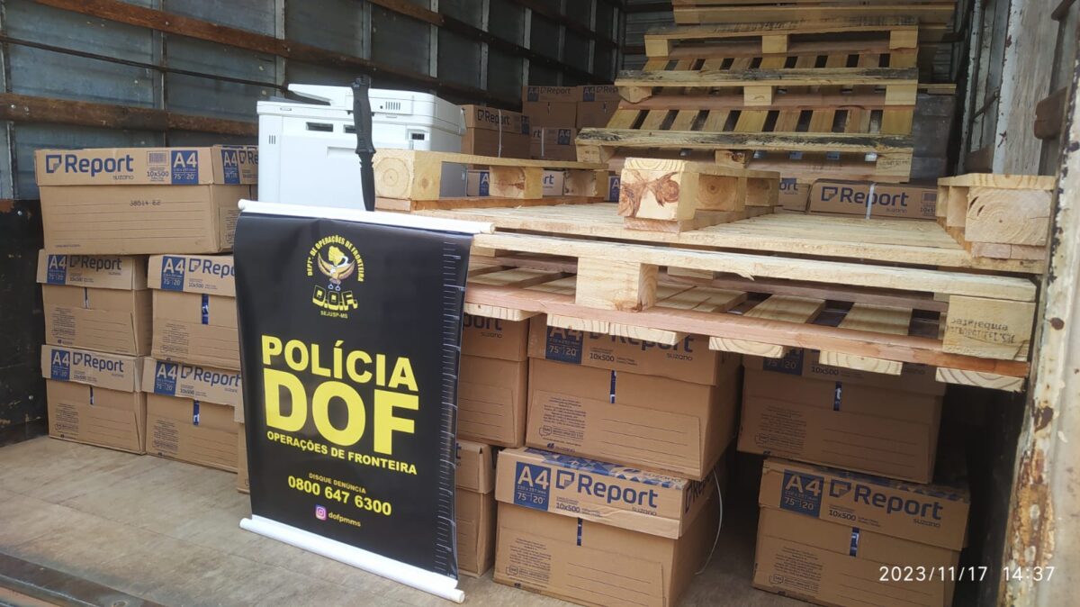 Carga milionária de maconha é apreendida pelo DOF no município de Ponta Porã