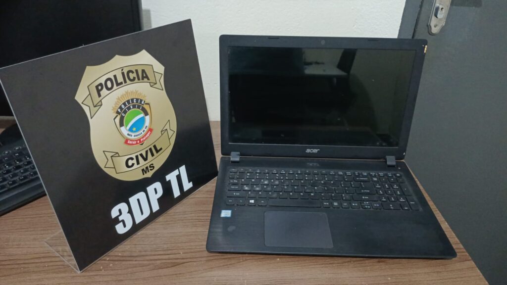 Polícia Civil recupera notebook e celular furtados e prende receptador em Três Lagoas
