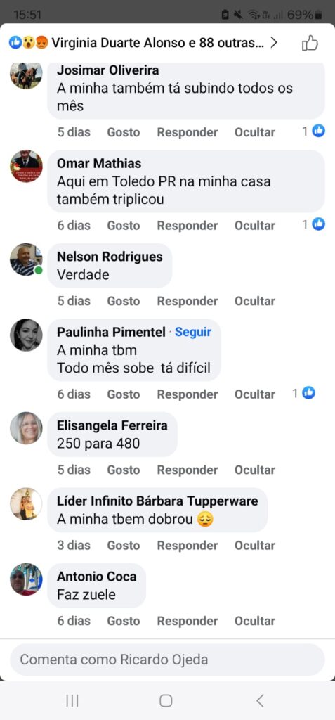 Moradores de Três Lagoas se assustam com altos valores da conta de energia: ‘TRIPLICOU’ Moradores de Três Lagoas se assustam com altos valores da conta de energia: ‘TRIPLICOU’
