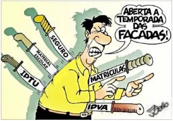 Após as festas do final do ano a vida volta ao ‘normal’, com boletos das lojas, IPTU, IPVA e volta às aulas Após as festas do final do ano a vida volta ao ‘normal’, com boletos das lojas, IPTU, IPVA e volta às aulas