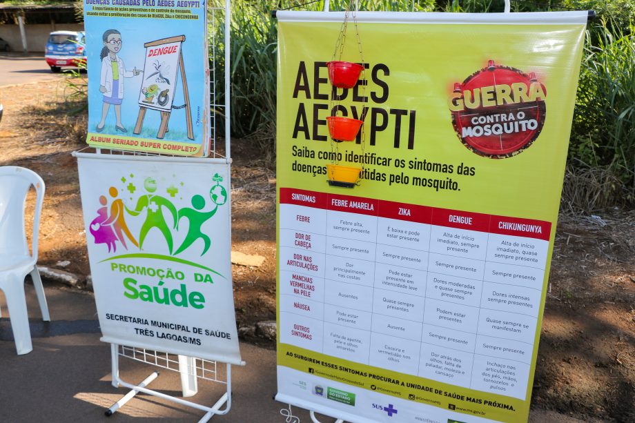 Motoristas são abordados por ação contra o Aedes aegypti na Barreira Fiscal de Três Lagoas