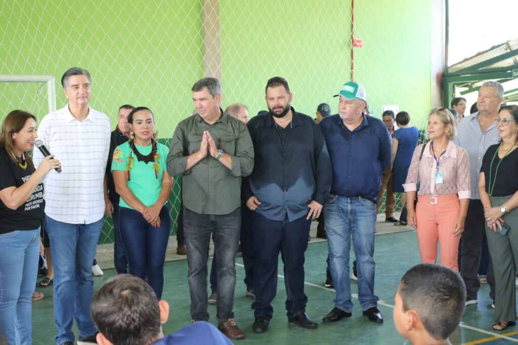 Miranda recebe pacote de obras do Governo de MS com escola, creche e Corpo de Bombeiros