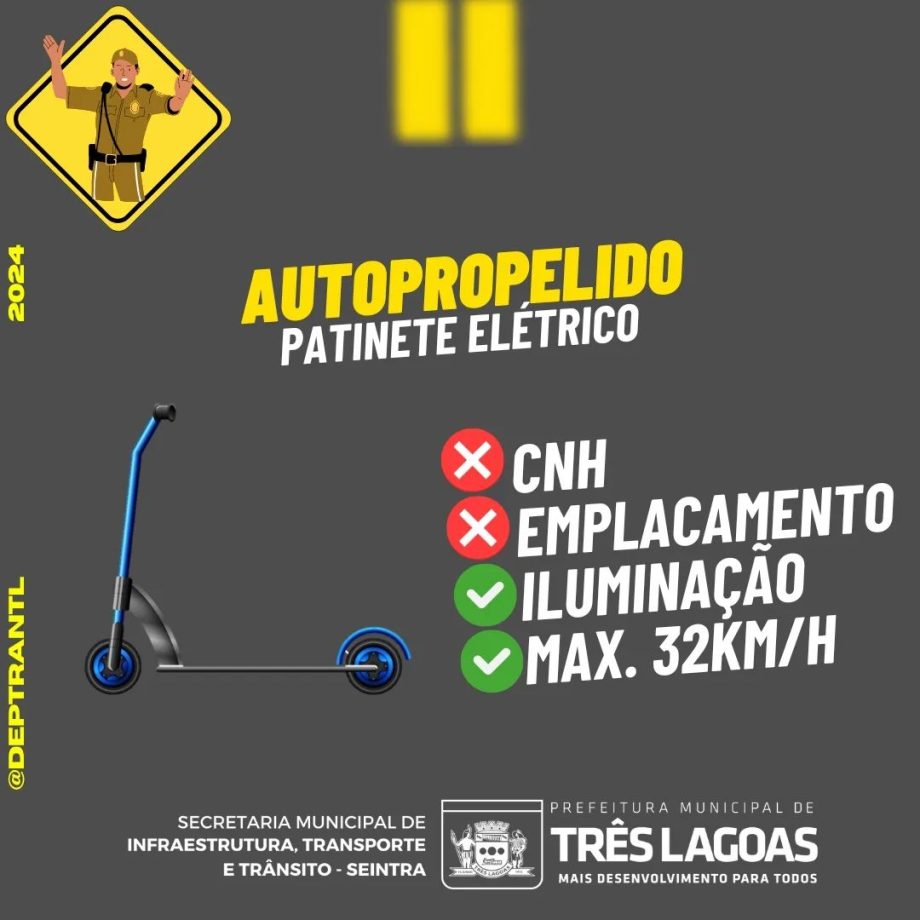 Deptran orienta população sobre regras para pilotar bicicletas elétricas, scooters e outros Deptran orienta população sobre regras para pilotar bicicletas elétricas, scooters e outros