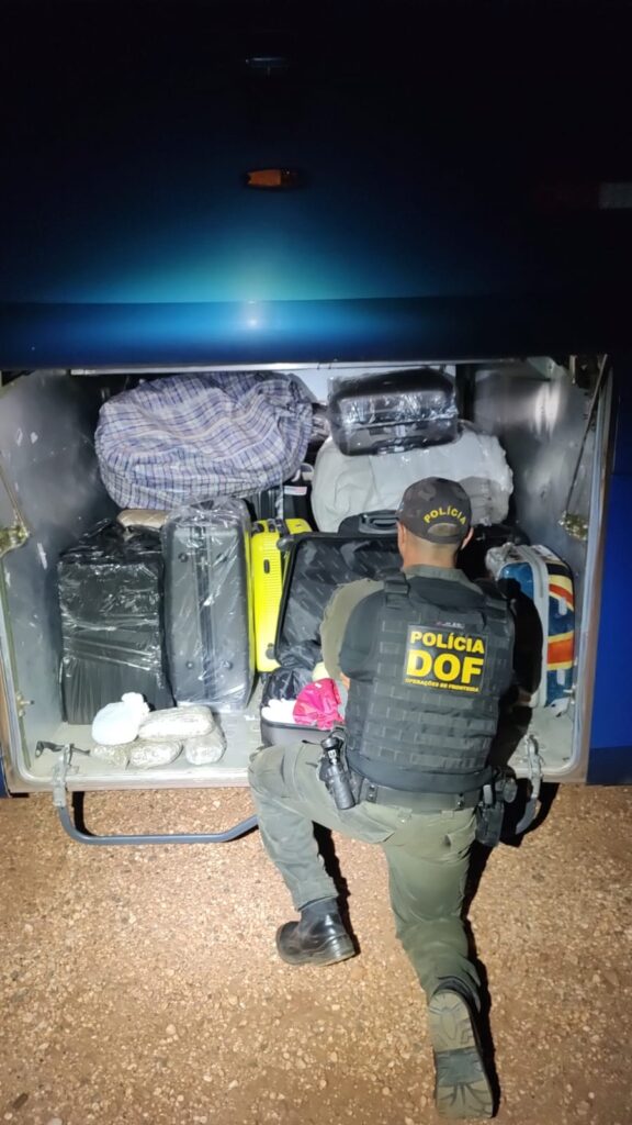 Passageiro de ônibus que seguia com skank para Campo Grande é preso pelo DOF em Ponta Porã