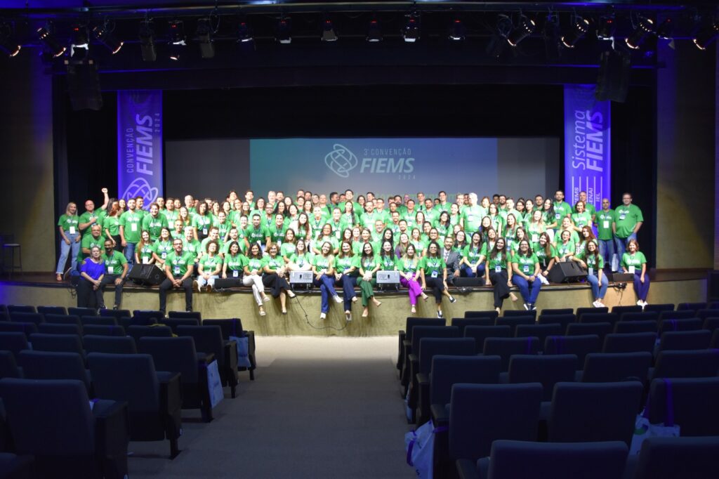 Lideranças do Sesi, Senai e IEL debatem projetos e estratégias em Convenção Fiems 2024 Lideranças do Sesi, Senai e IEL debatem projetos e estratégias em Convenção Fiems 2024