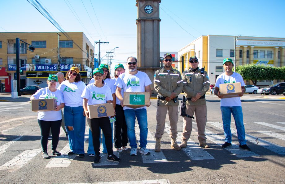 Mais uma ação em alusão ao Abril Verde destacou prevenção de acidentes de trânsito durante o trabalho Mais uma ação em alusão ao Abril Verde destacou prevenção de acidentes de trânsito durante o trabalho
