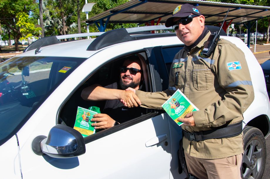 Mais uma ação em alusão ao Abril Verde destacou prevenção de acidentes de trânsito durante o trabalho