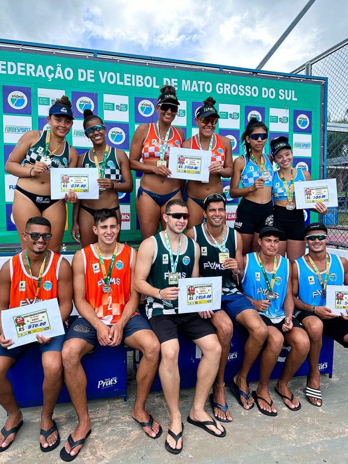 Três Lagoas brilha no Circuito Estadual de Vôlei de Praia, sub 17, 19 e adulto