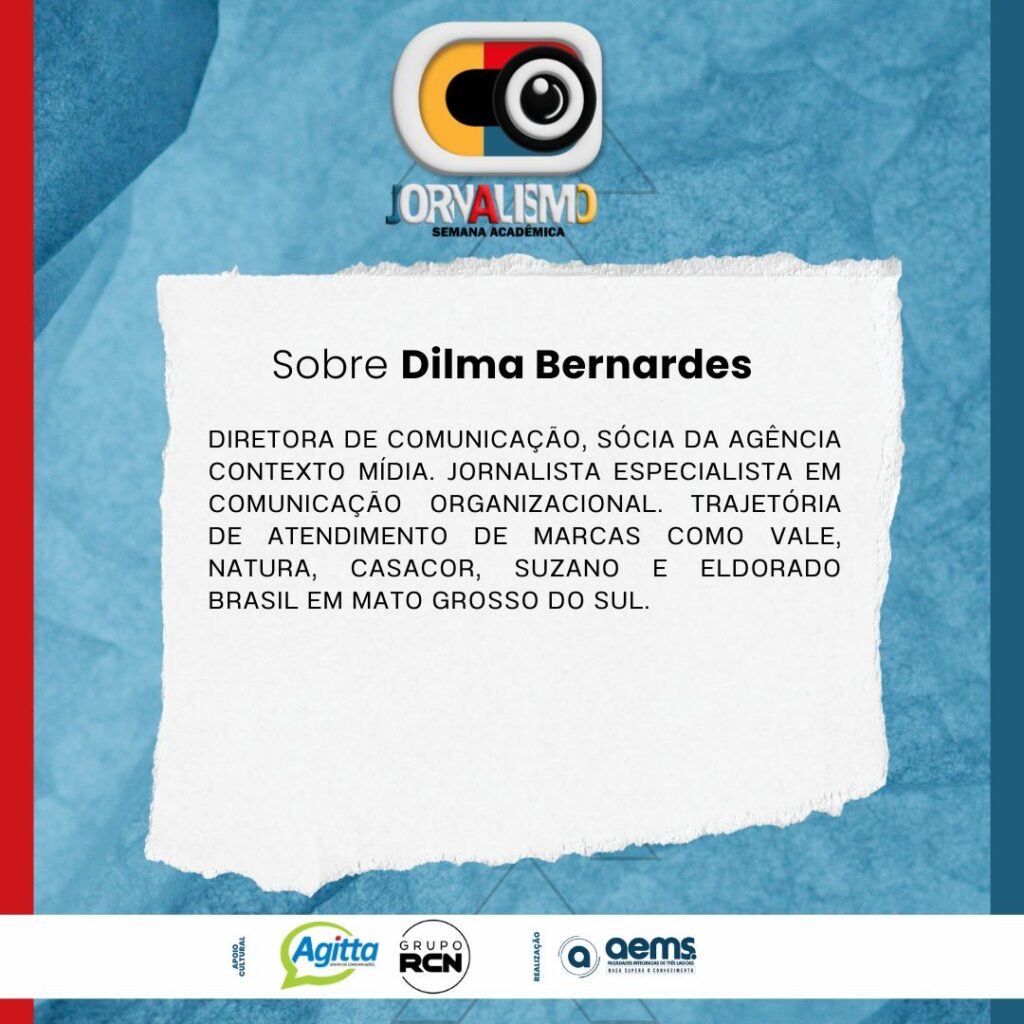 Alunos de Jornalismo da AEMS convidam a população para importante evento na área de comunicação Alunos de Jornalismo da AEMS convidam a população para importante evento na área de comunicação
