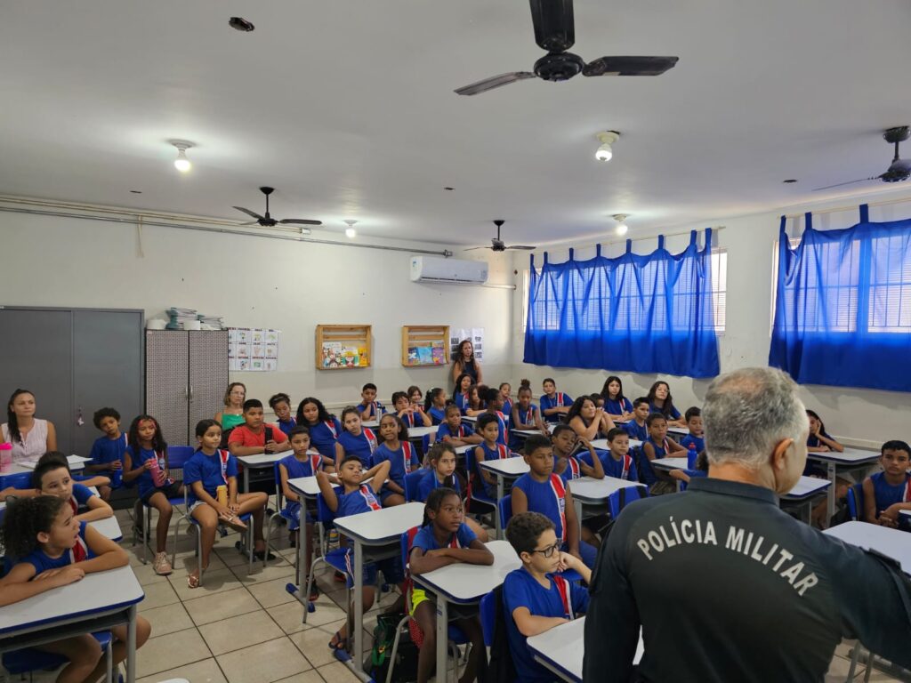 2º BPM de Três Lagoas realiza uma série de palestras sobre “Prevenção ao Bullying” em escola municipal