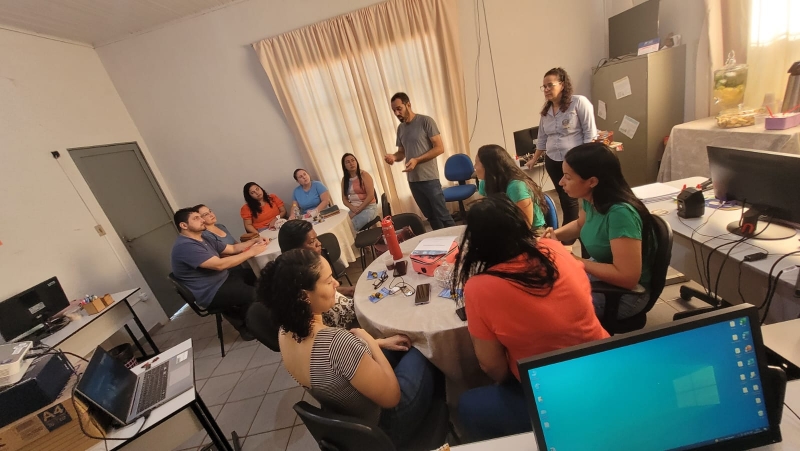Professores e coordenadores de Inocência se capacitam para inovar na sala de aula Professores e coordenadores de Inocência se capacitam para inovar na sala de aula