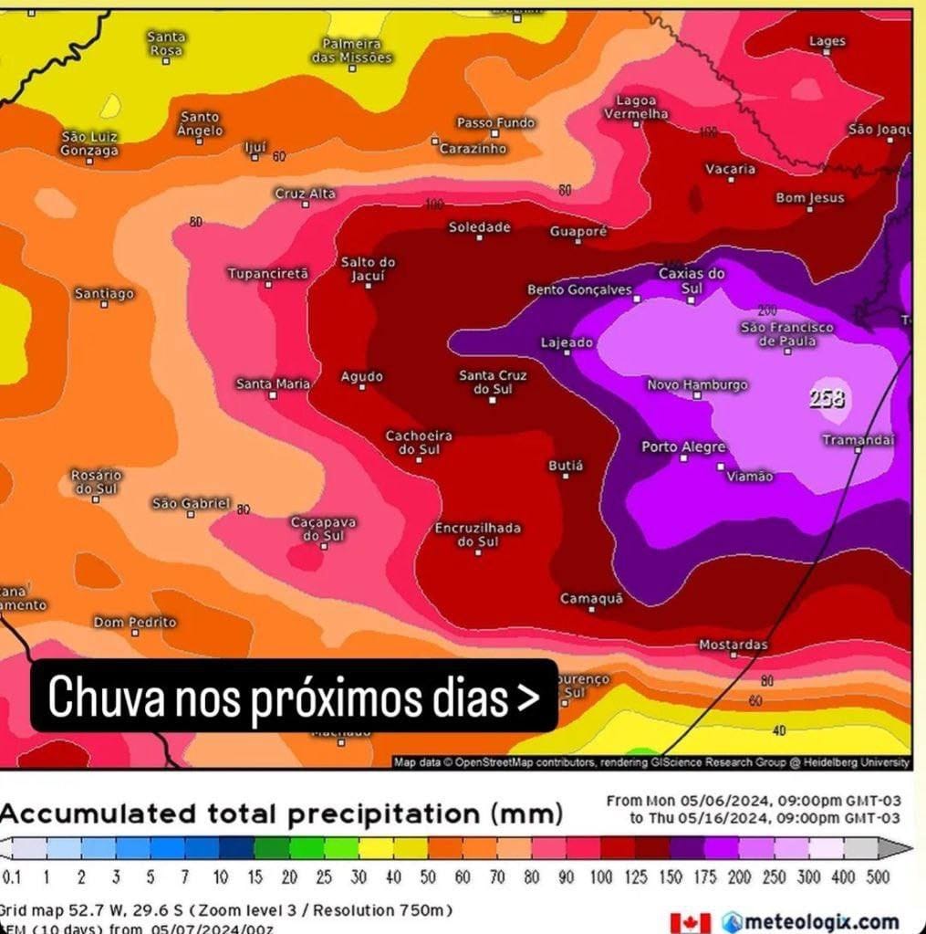Ciclone extratropical deve levar mais chuva e frio para o Rio Grande do Sul, que já enfrenta catástrofe climática