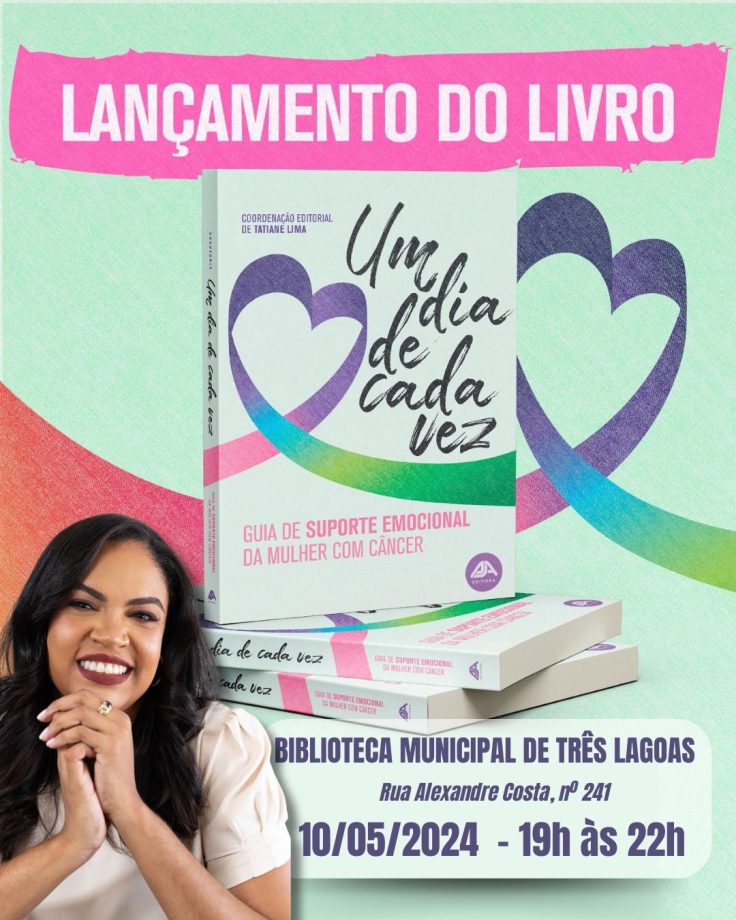 Biblioteca Municipal sediará lançamento do livro “Um Dia de Cada Vez”, nesta sexta-feira (10)