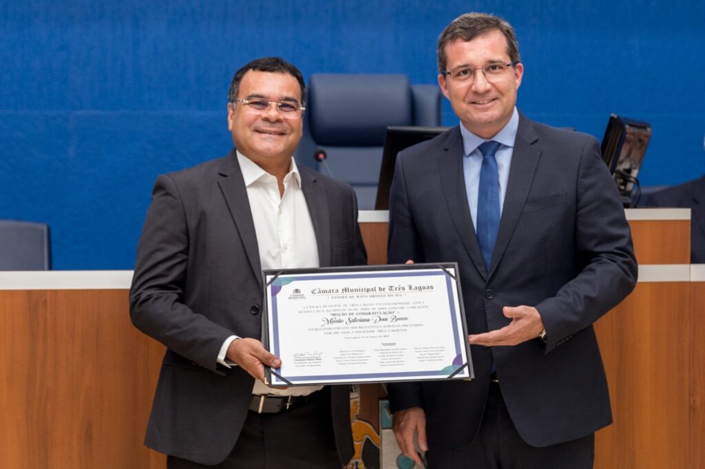 Câmara presta homenagens em comemoração ao centenário da Missão Salesiana em Três Lagoas