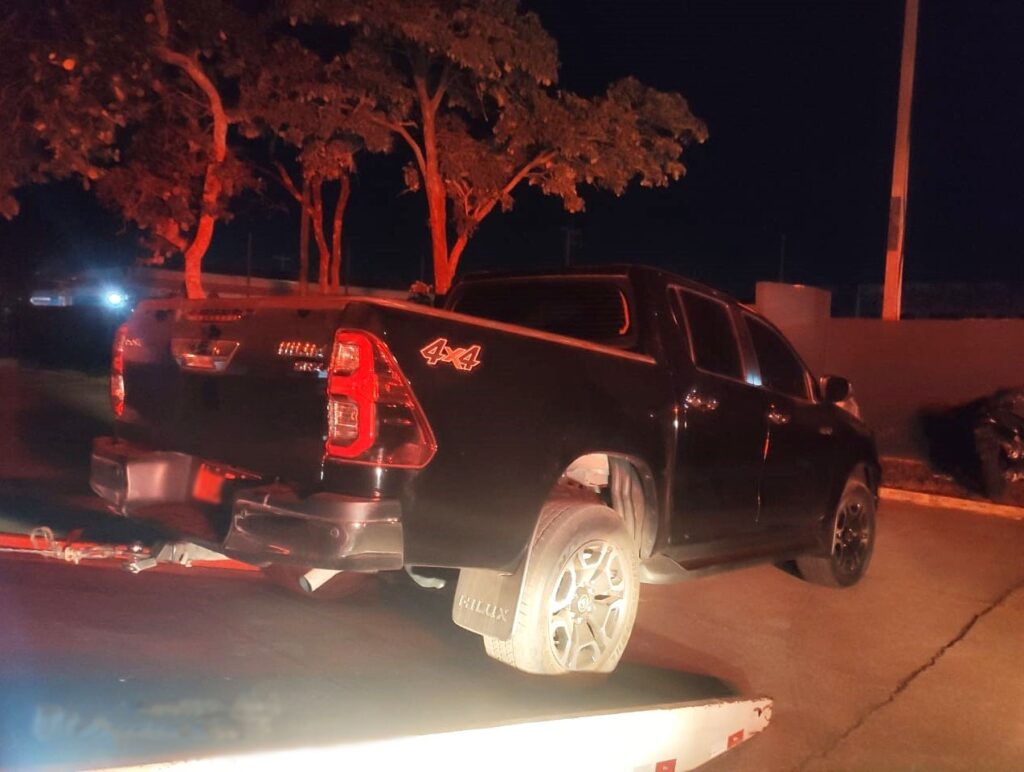 2º BPM apreende Hilux adulterada e roubada de MG em Três Lagoas