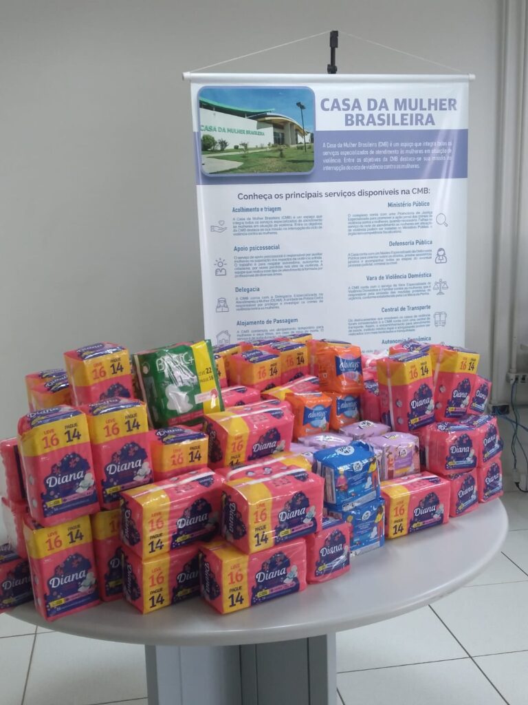 Dignidade Menstrual: campanha arrecada mais de 1.200 absorventes para mulheres em situação de vulnerabilidade