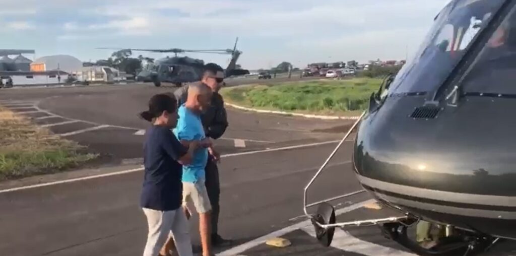 Helicóptero de MS ajuda no resgate de crianças e transporte de gestante no Rio Grande do Sul