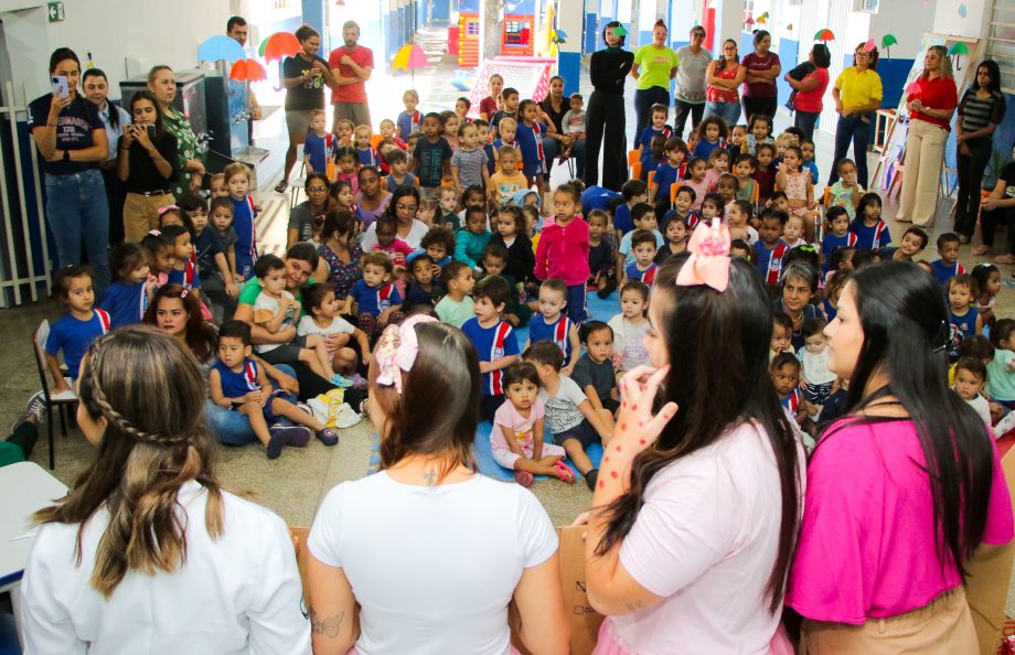 Ação preventiva contra a doença mão-pé-boca é realizada no CEI Nossa Senhora Aparecida