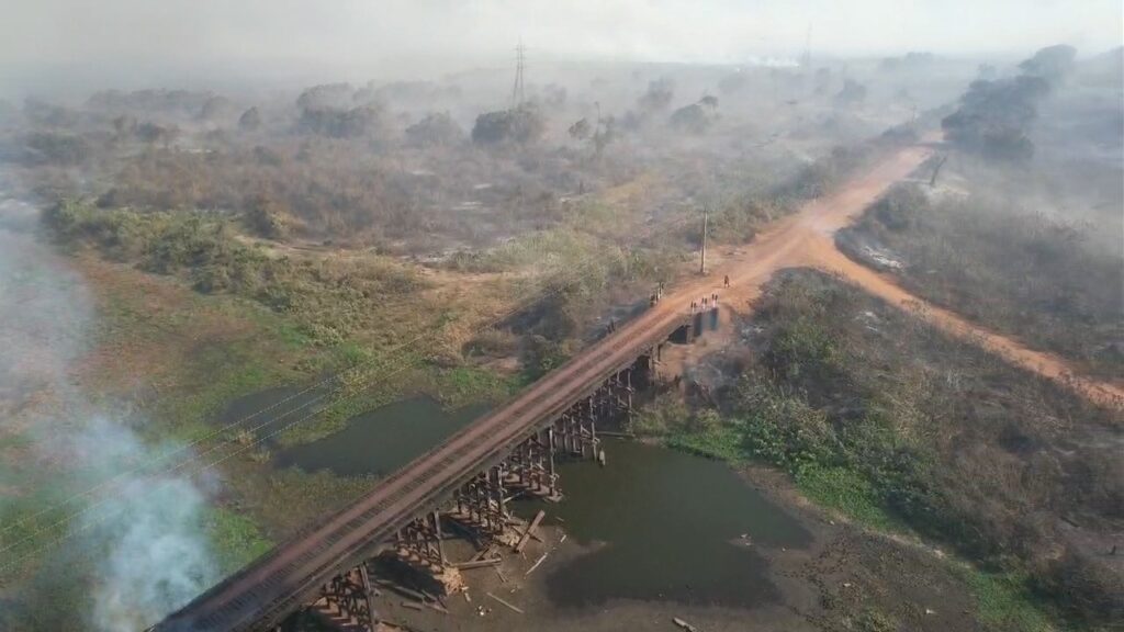 Bombeiros de MS atuam para preservar pontes na Estrada Parque, vegetação e moradias de ribeirinhos no Pantanal Bombeiros de MS atuam para preservar pontes na Estrada Parque, vegetação e moradias de ribeirinhos no Pantanal