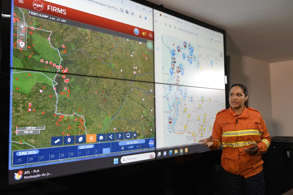 Transparência: em transmissão via internet, Governo de MS detalha ações de combate aos incêndios no Pantanal Transparência: em transmissão via internet, Governo de MS detalha ações de combate aos incêndios no Pantanal