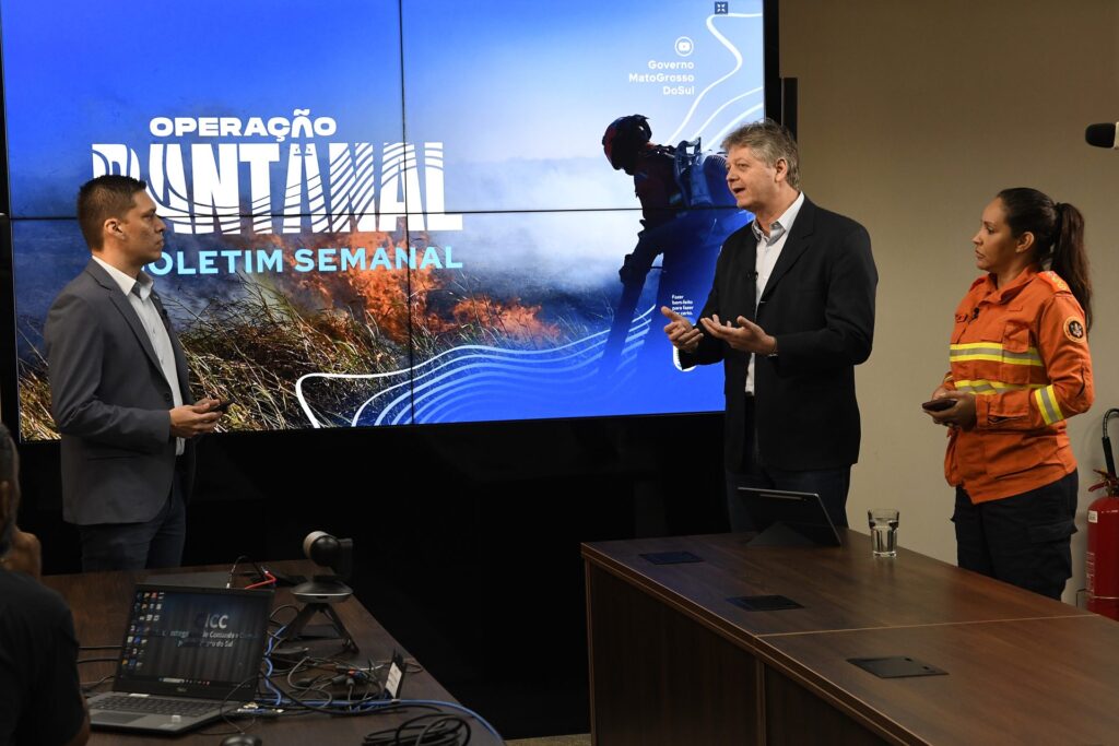 Transparência: em transmissão via internet, Governo de MS detalha ações de combate aos incêndios no Pantanal Transparência: em transmissão via internet, Governo de MS detalha ações de combate aos incêndios no Pantanal