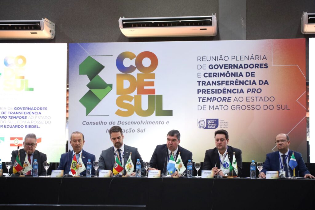 Riedel assume presidência do Codesul e firma parcerias para impulsionar novos investimentos em MS Riedel assume presidência do Codesul e firma parcerias para impulsionar novos investimentos em MS