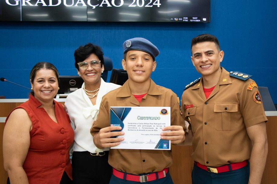 SMAS realiza graduação dos jovens do SCFV Bombeiros do Amanhã SMAS realiza graduação dos jovens do SCFV Bombeiros do Amanhã