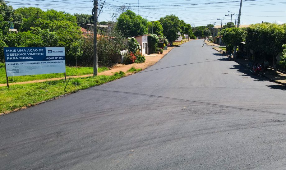 Prefeitura de Três Lagoas conclui recapeamento em todas as ruas do Jupiá