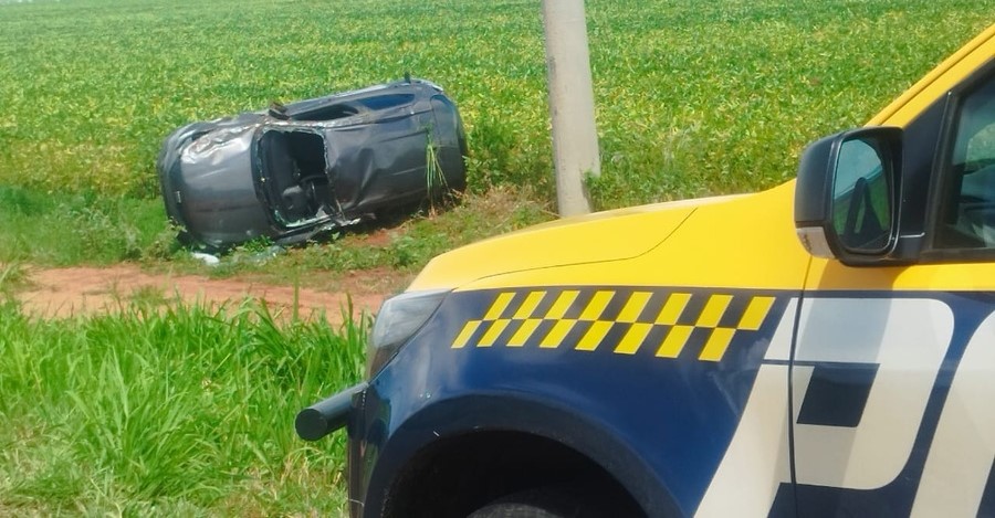 PMR atende acidente na MS-276, em Anaurilândia